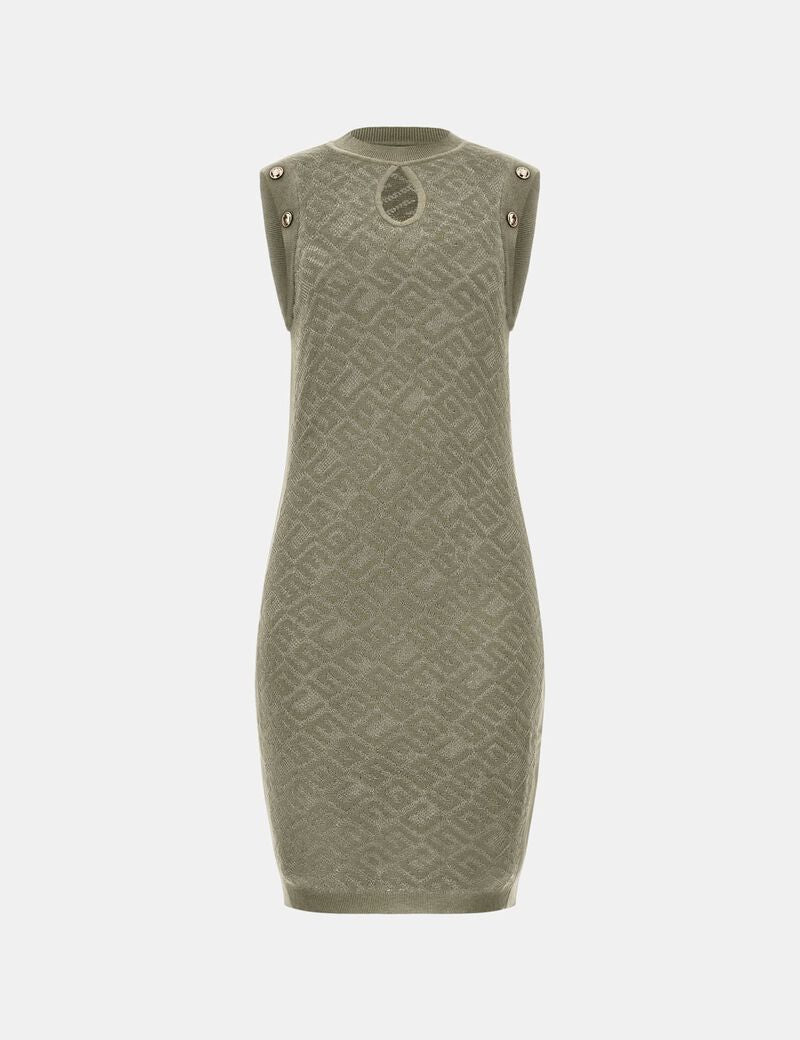 GUESS CHELSEA LOGO SL DRESS – Стилна Плетена Рокля без Ръкави