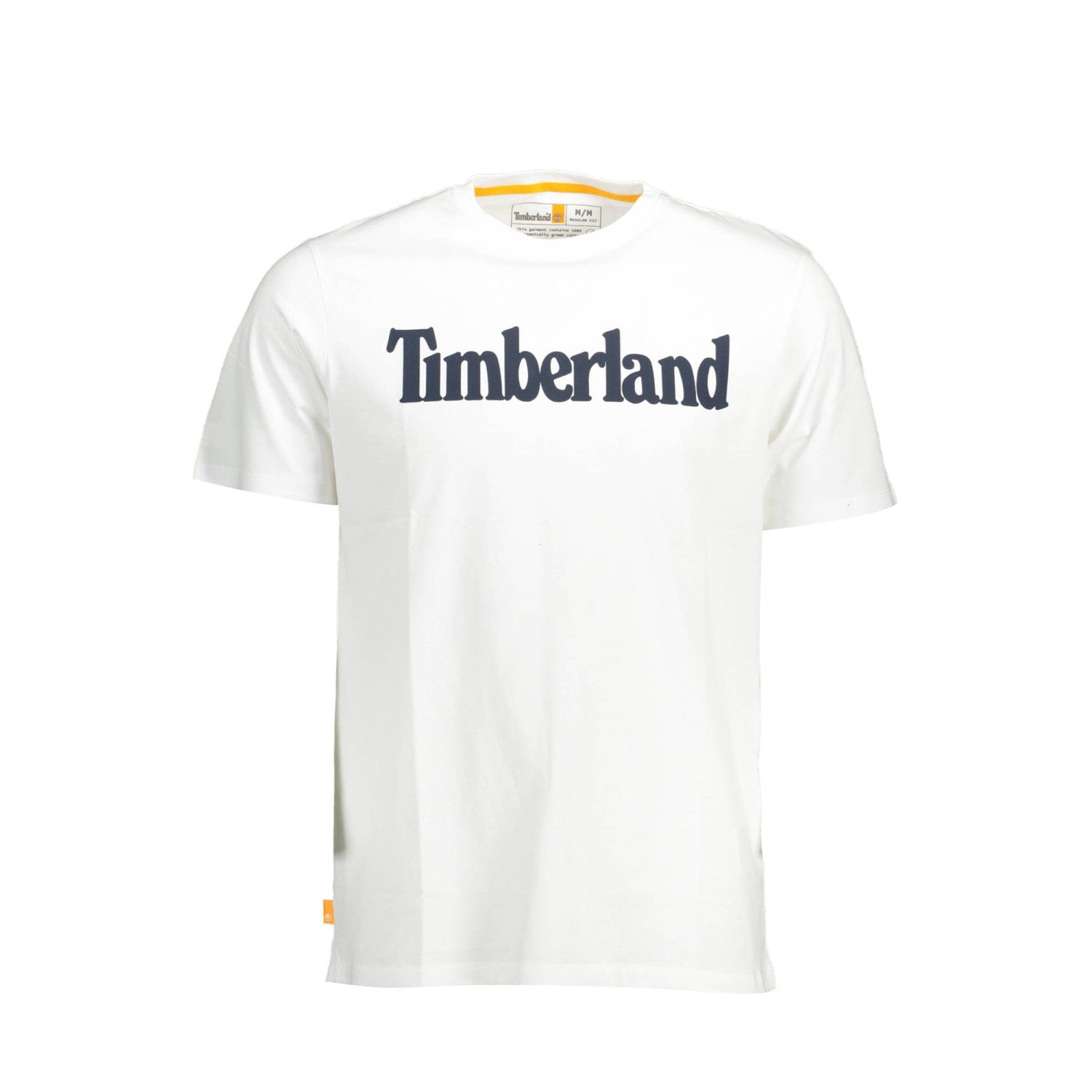 Timberland - Бяла Тениска с Къс Ръкав и Тъмносиньо Лого