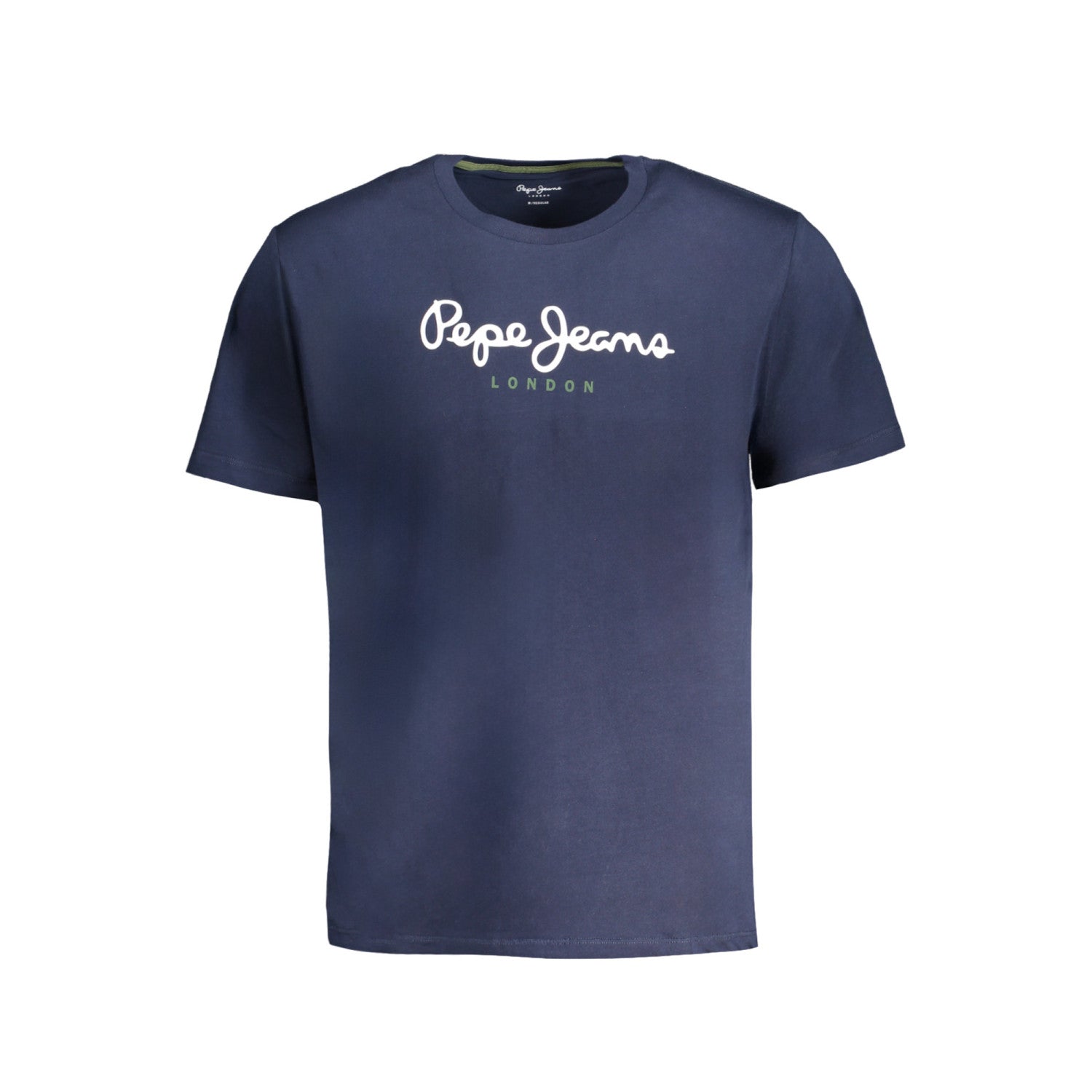 PEPE JEANS - Мъжка Тъмно Синя Тениска с Бяло Лого