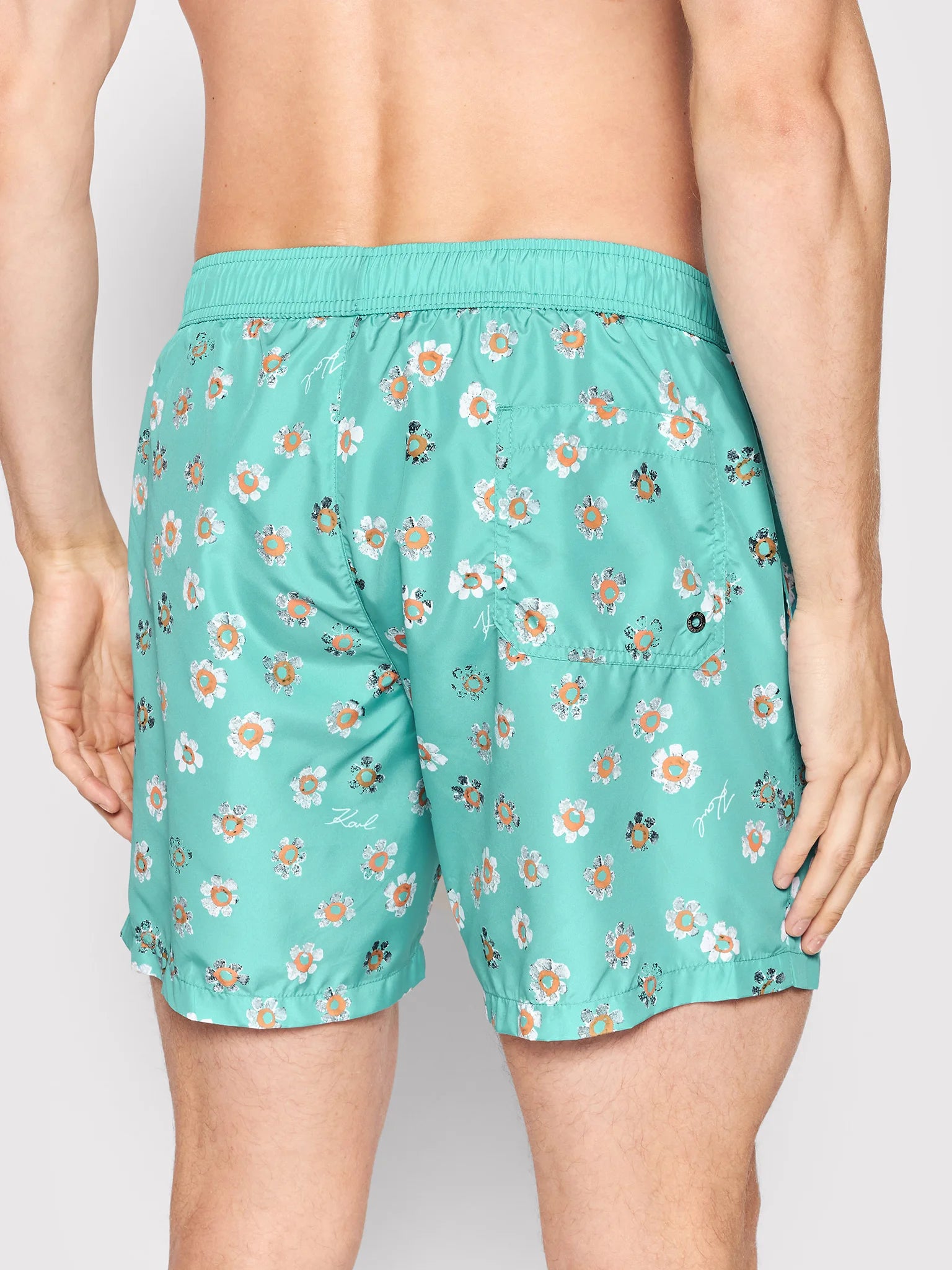 Karl Lagerfeld Swimsuit "Flower" – Мъжки Бански с Флорален Принт