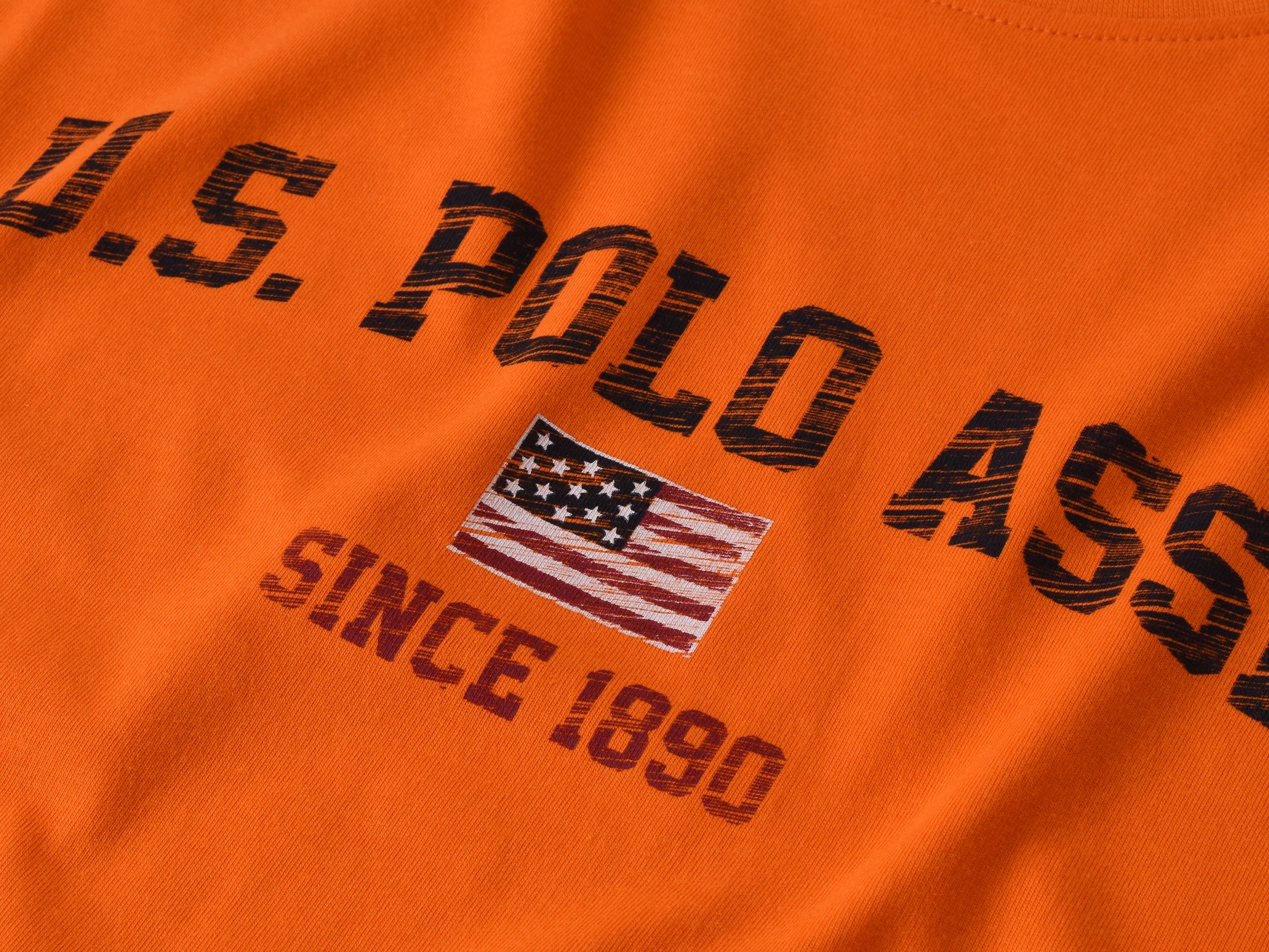 U.S. POLO ASSN. Мъжка тениска "NICK" – Оранжева