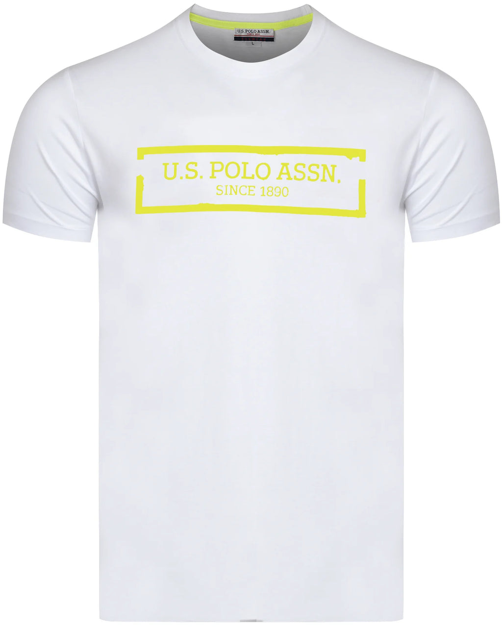 U.S. POLO ASSN. - Мъжки Летен Комплект – Бяла Тениска с Тъмносини Къси Панталони "Kurt"