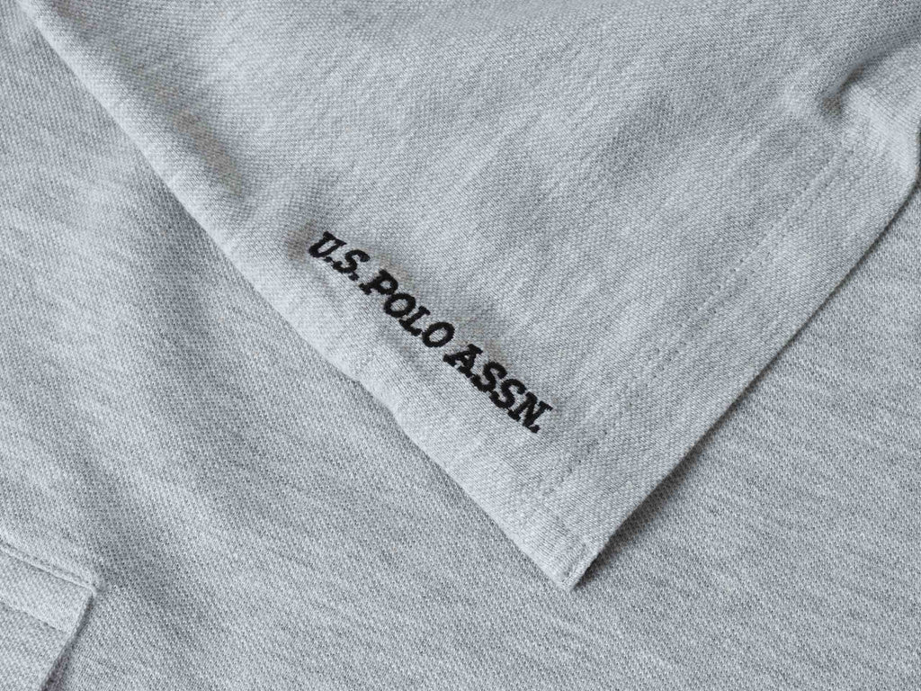 U.S. POLO ASSN. - Сива Мъжка Поло Тениска CARD