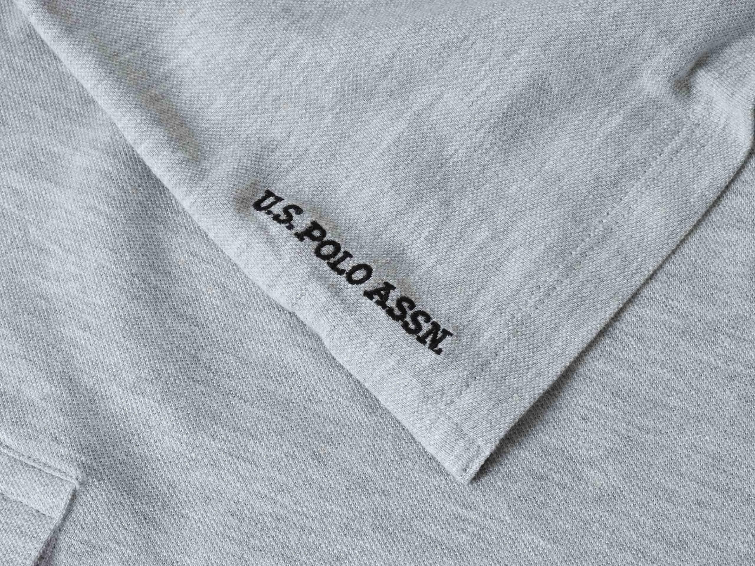 U.S. POLO ASSN. - Сива Мъжка Поло Тениска CARD