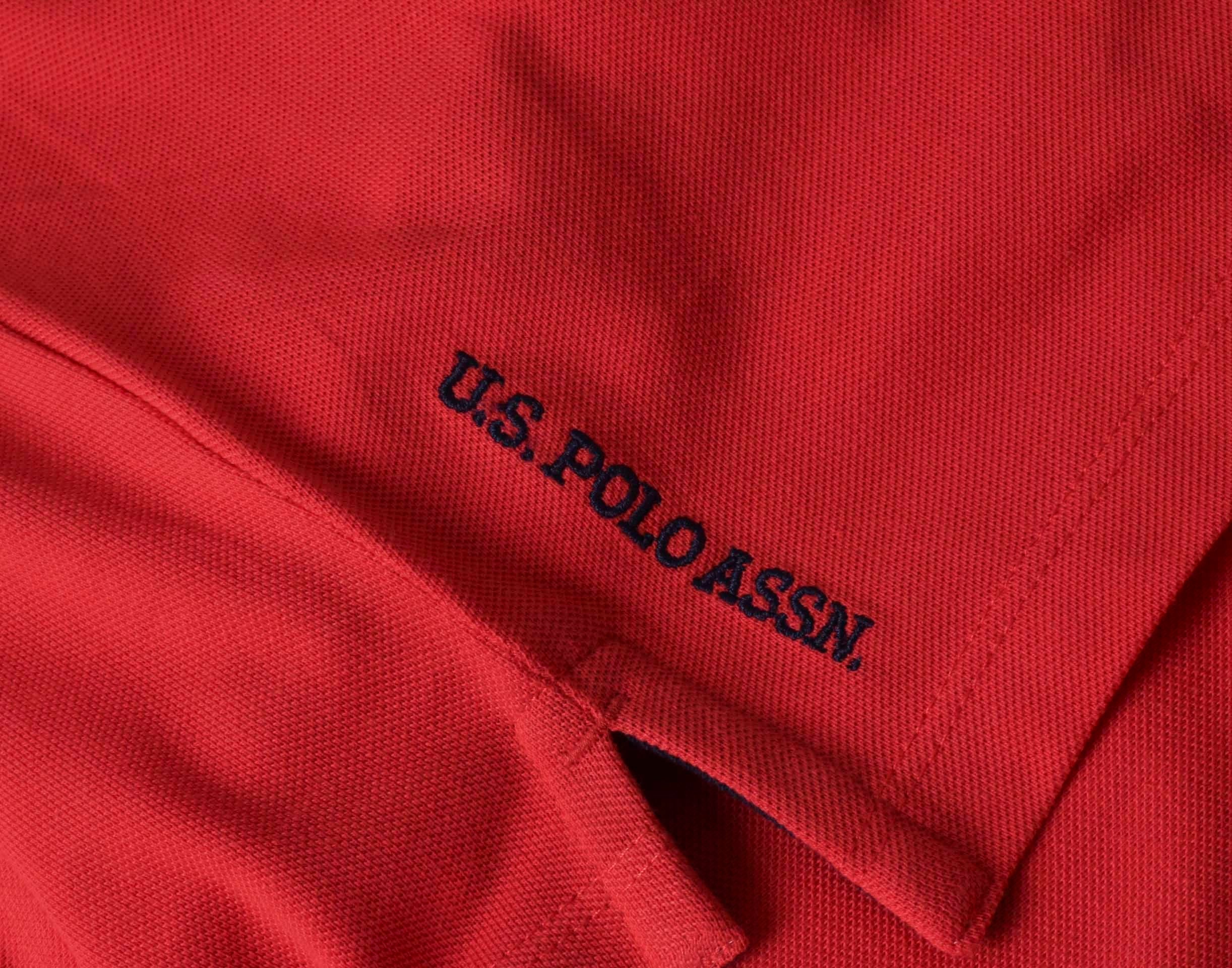 U.S. POLO ASSN. Мъжка Поло Тениска NKIN – Червена
