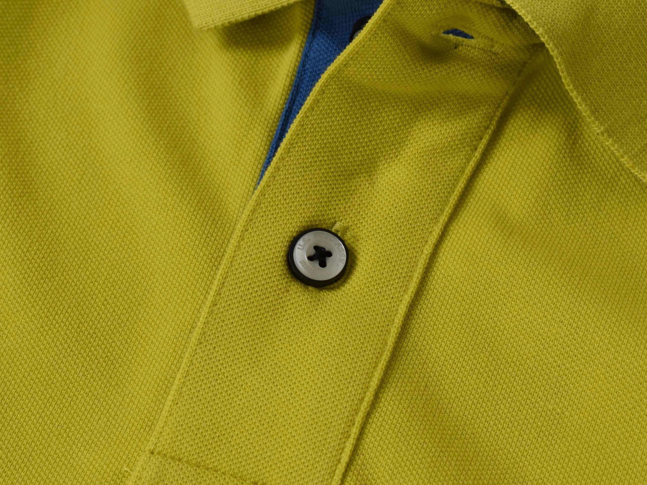 U.S. POLO ASSN. Мъжка Поло Тениска SALM – Жълта с Бродирано Лого