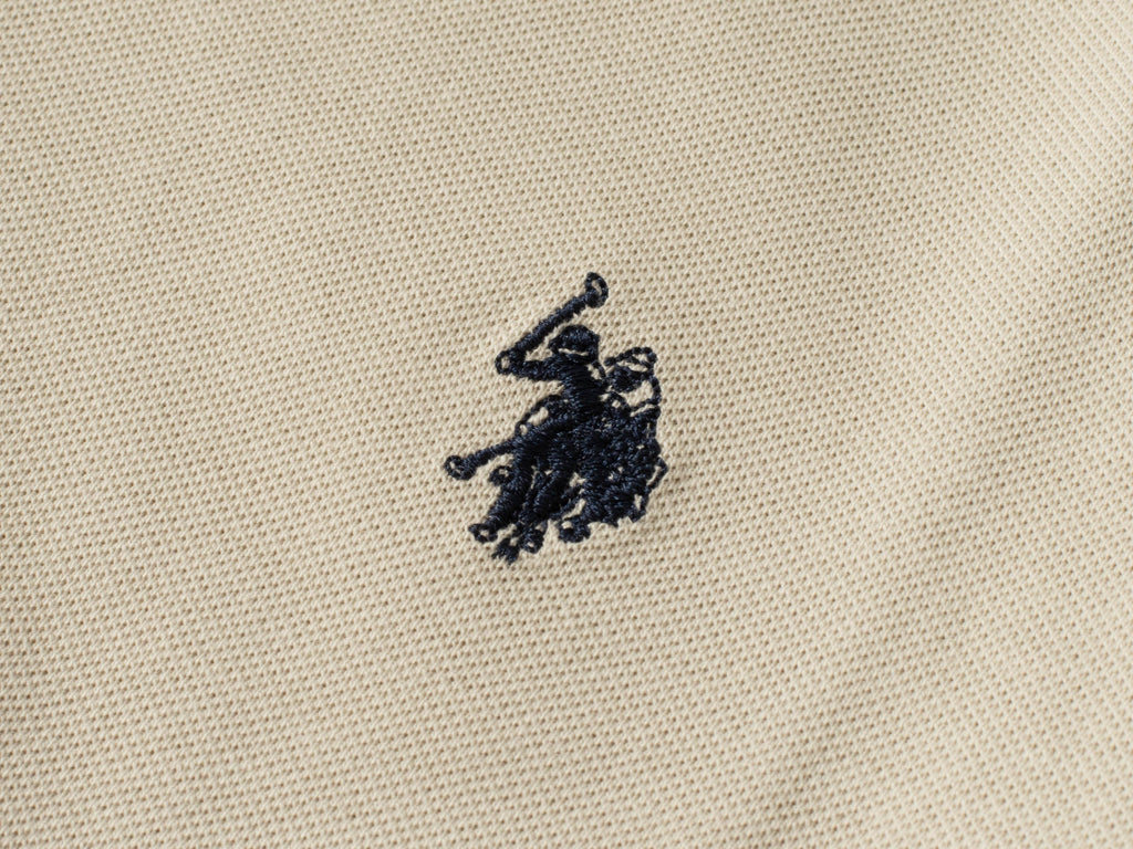 U.S. POLO ASSN. – Мъжка Поло Тениска "King" – Бежова