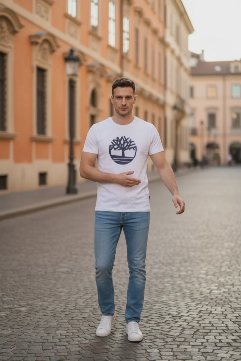 TIMBERLAND - Мъжка Тениска с Къс Ръкав и Лого