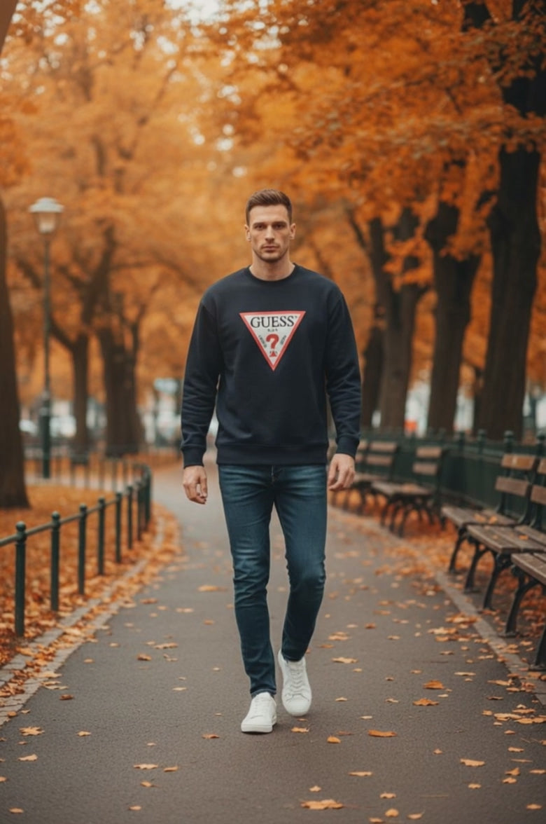 GUESS Jeans Мъжка Суитшърт Блуза – Тъмносиня