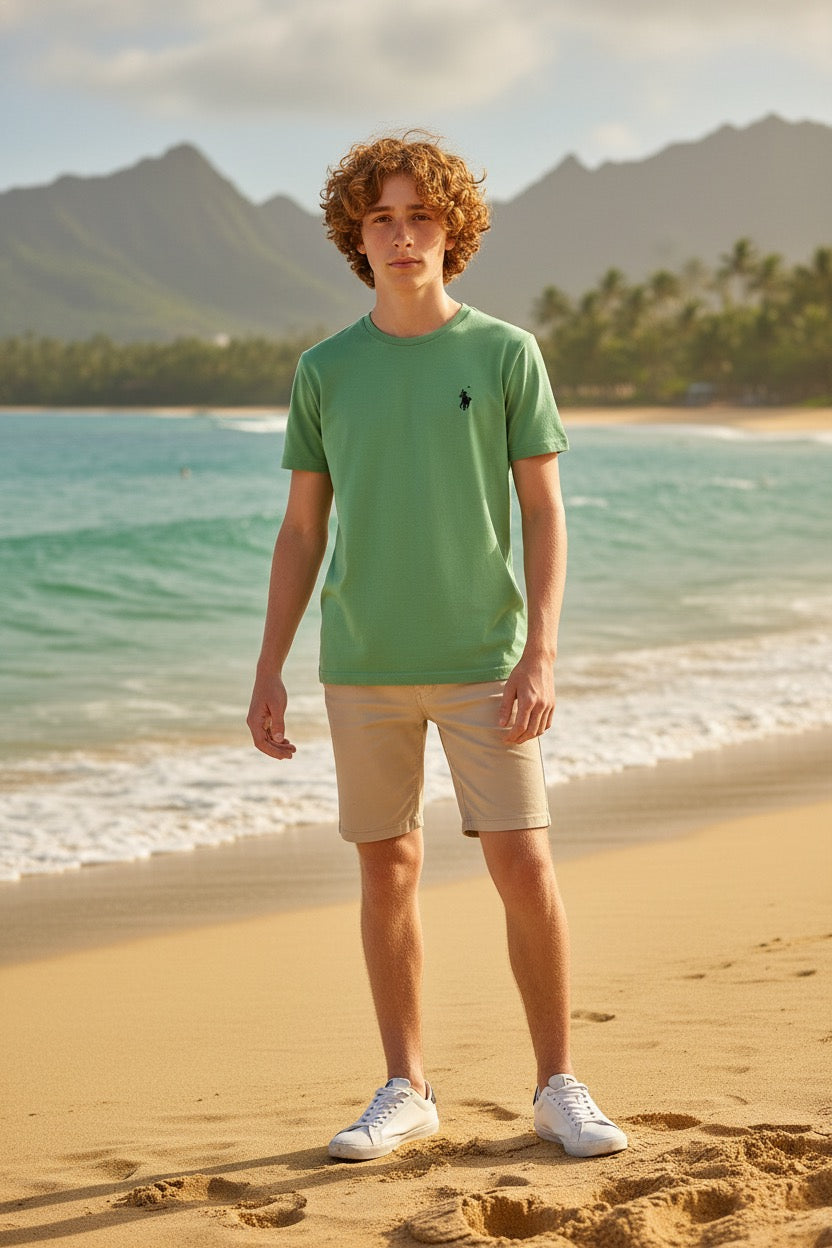 U.S. POLO ASSN. – Мъжка Премиум Тениска "Bren" – Светлозелена