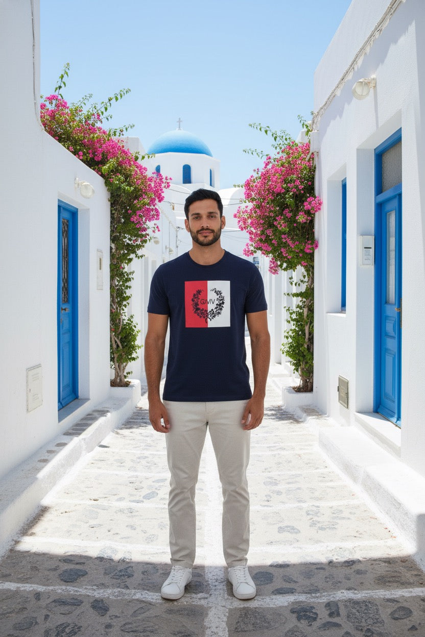 Gian Marco Venturi - Мъжка Тениска с Къс Ръкав Тъмносиня