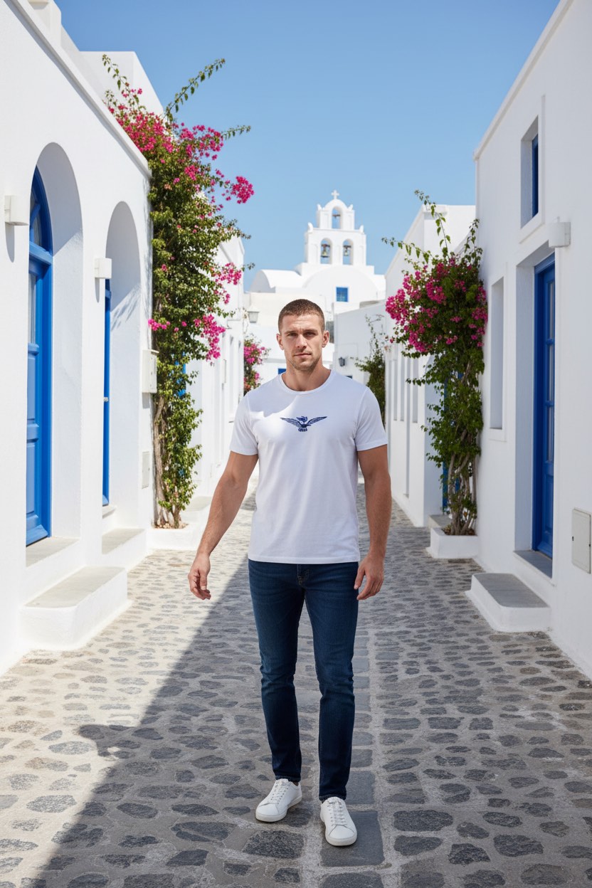 ESERCITO 1659 Мъжка Тениска с Къс Ръкав – Бяла