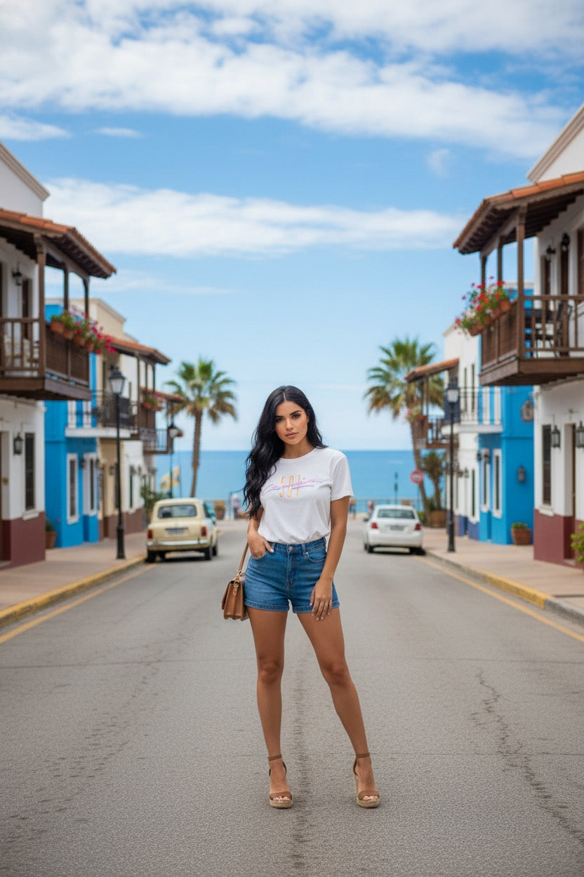 LEVI'S Дамска Тениска с Къс Ръкав - Бяла